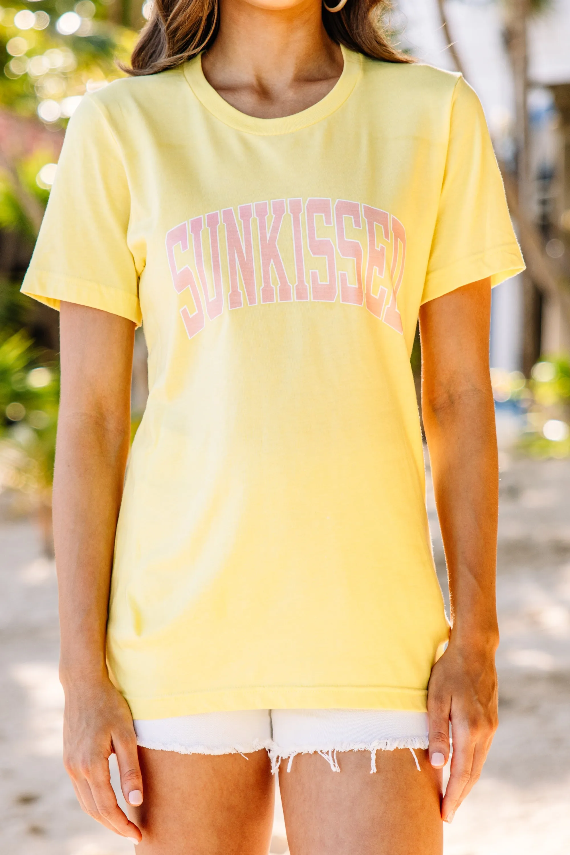 Sunkissed Heather Yellow Graphic Tee