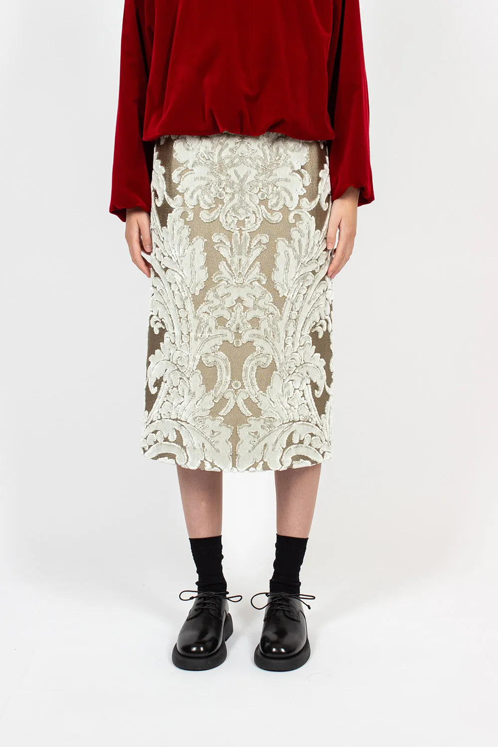 Tapestry Skirt Ecru