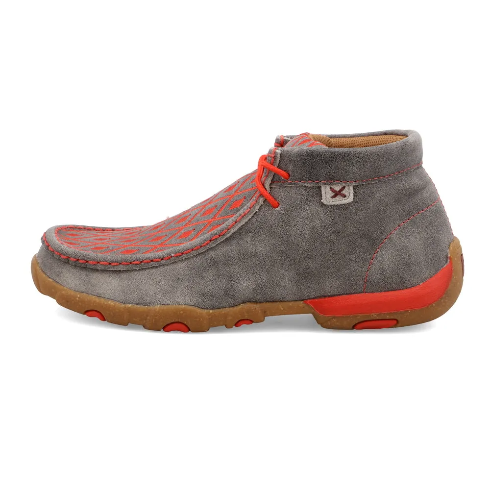 'Twisted X' Women's Chukka Driving Moc - Grey / Grenadine