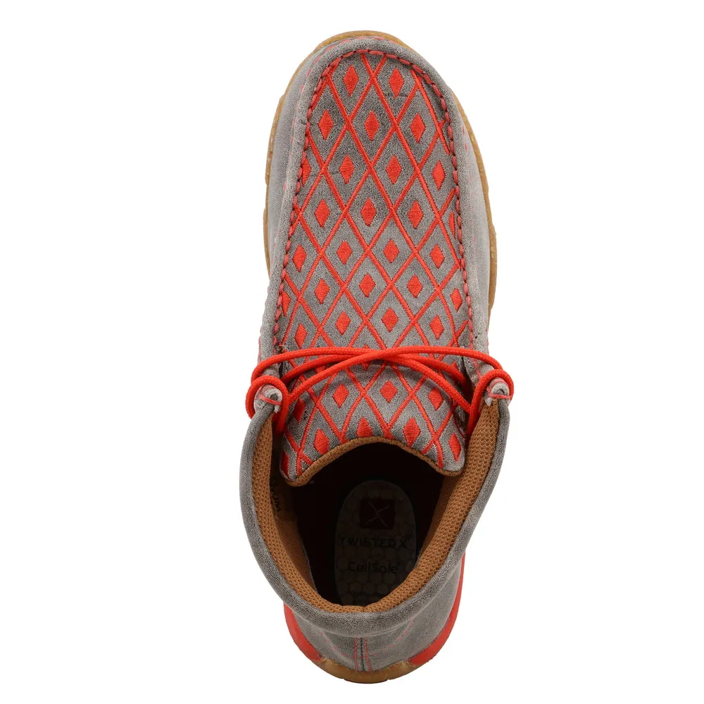 'Twisted X' Women's Chukka Driving Moc - Grey / Grenadine