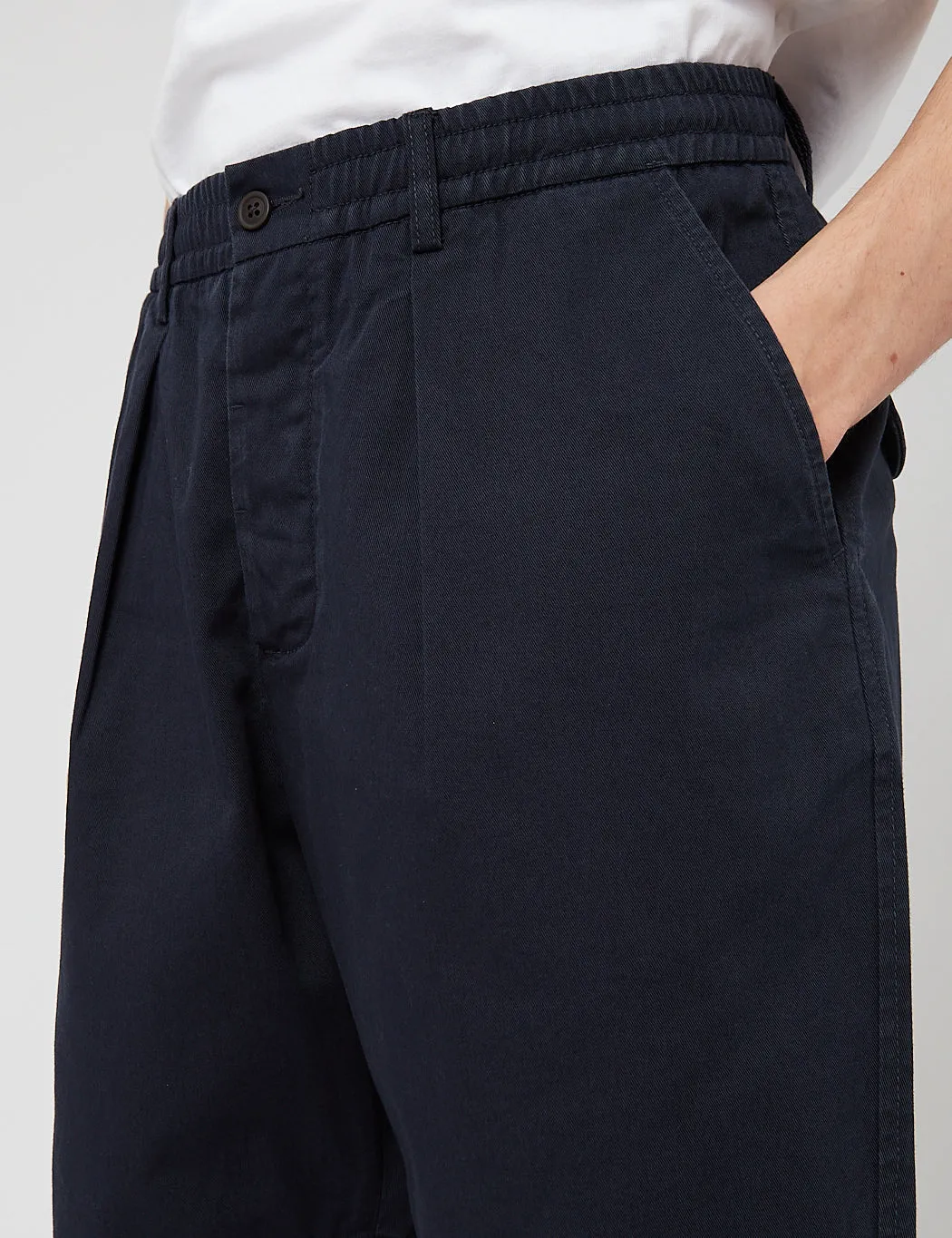 Universal Works Pleated Track Shorts - Navy Blue