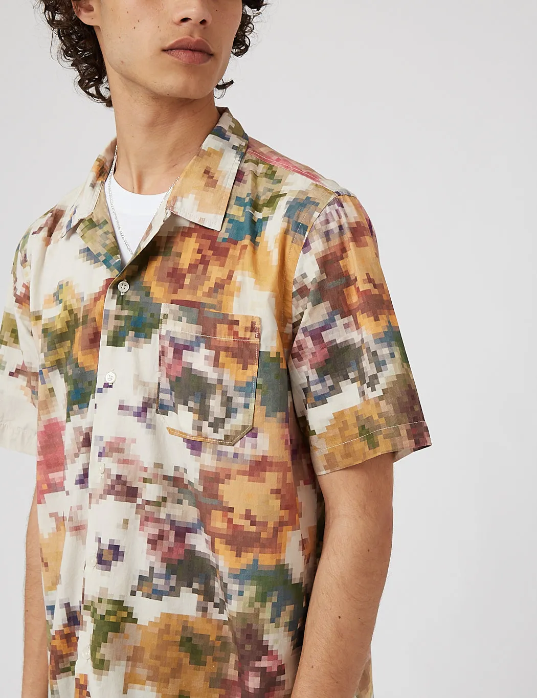 Universal Works Road Shirt - Pixel Flower Camo