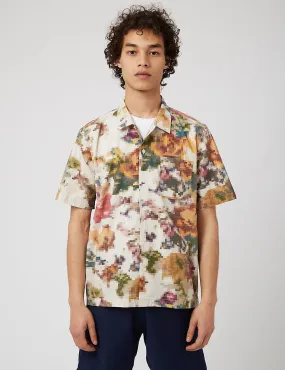 Universal Works Road Shirt - Pixel Flower Camo