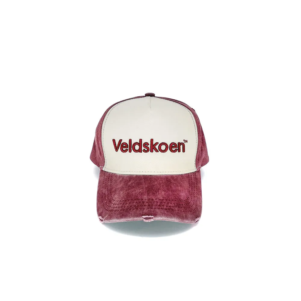 Veldskoen Maroon Stone Washed Cap