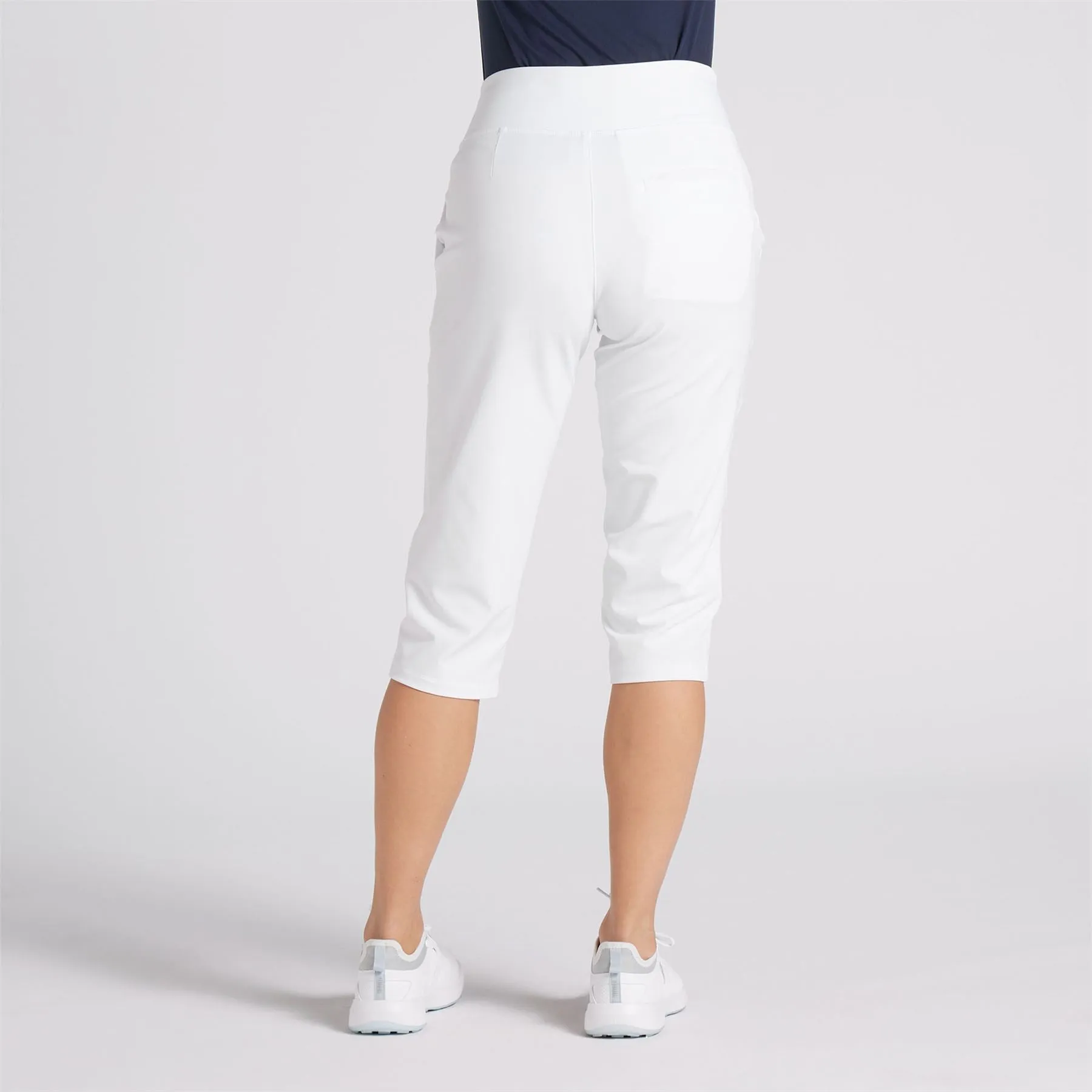 Womens Everyday Capri 3/4 Length Trousers White - SS24