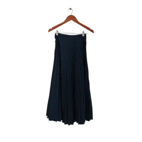 ZARA Navy Pleated Midi Skirt | Like New |